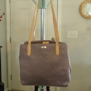Evan Picone Lavender Beach Shoulder Bag